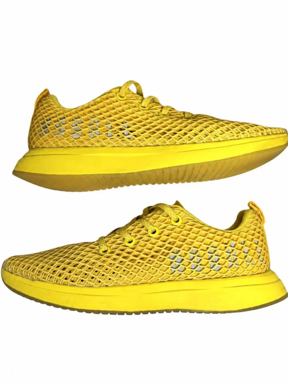 NOBULL Diamond Knit Trainer Yellow CrossFit Gym Shoes Mens 6.5 Womens 8